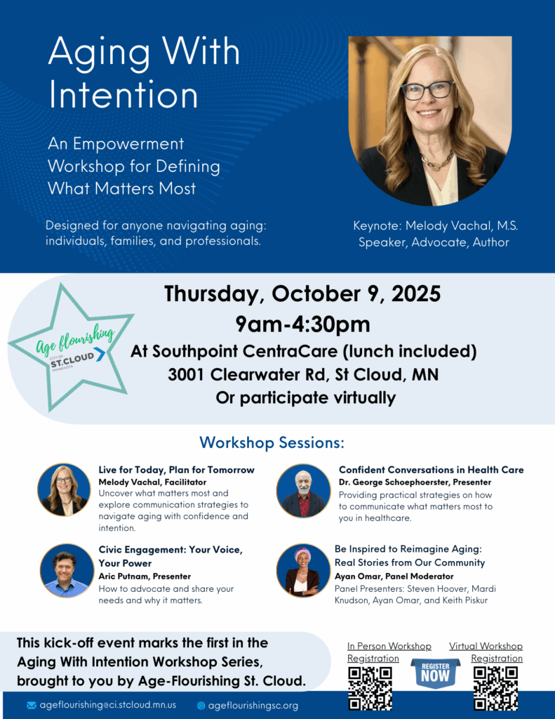 Aging With Intention Registration Flyer