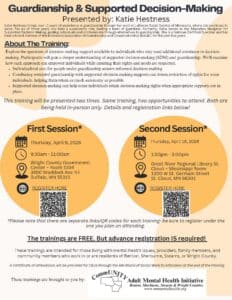 Guardianship & Supportive Decision Making Flyer