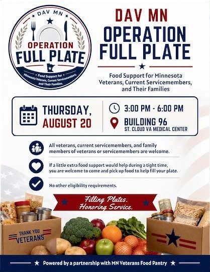 DAV MN Operation Full Plate flyer